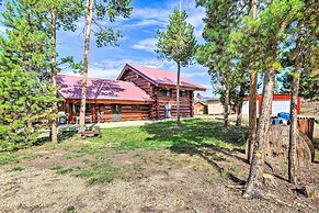 < 1 Mi to Lake Granby: Log Cabin w/ Fire Pit