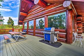 < 1 Mi to Lake Granby: Log Cabin w/ Fire Pit