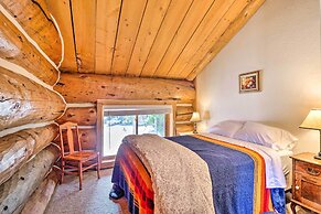 < 1 Mi to Lake Granby: Log Cabin w/ Fire Pit