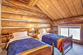 < 1 Mi to Lake Granby: Log Cabin w/ Fire Pit