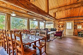 < 1 Mi to Lake Granby: Log Cabin w/ Fire Pit