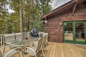 Deck w/ Private Hot Tub: Lakefront Raystown Cabin!