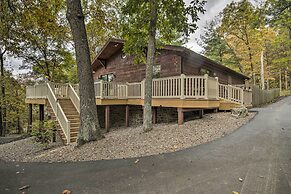 Deck w/ Private Hot Tub: Lakefront Raystown Cabin!
