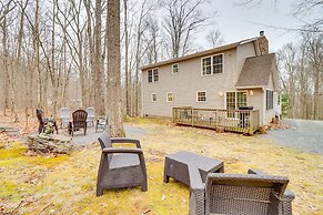 Large Deck & Fire Pit: Secluded Pocono Lake Home