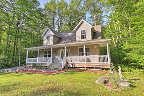 Large Deck & Fire Pit: Secluded Pocono Lake Home