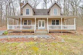 Large Deck & Fire Pit: Secluded Pocono Lake Home