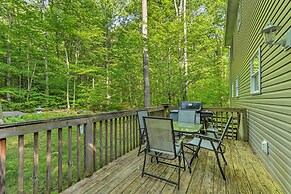 Large Deck & Fire Pit: Secluded Pocono Lake Home