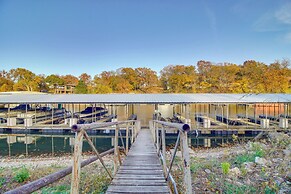 Deck & Boat Dock: Lakefront Cabin in Eucha!