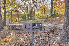 Deck & Boat Dock: Lakefront Cabin in Eucha!
