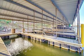 Deck & Boat Dock: Lakefront Cabin in Eucha!