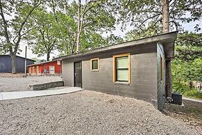 Deck & Boat Dock: Lakefront Cabin in Eucha!