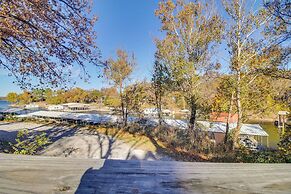 Deck & Boat Dock: Lakefront Cabin in Eucha!