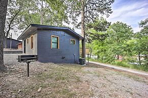 Deck & Boat Dock: Lakefront Cabin in Eucha!