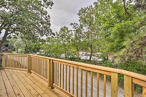 Deck & Boat Dock: Lakefront Cabin in Eucha!