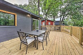 Deck & Boat Dock: Lakefront Cabin in Eucha!