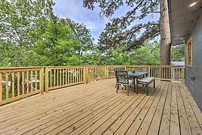 Deck & Boat Dock: Lakefront Cabin in Eucha!