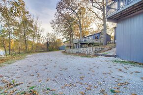 Deck & Boat Dock: Lakefront Cabin in Eucha!