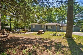 Higgins Lake Getaway w/ Fire Pit, Walk to Beach!