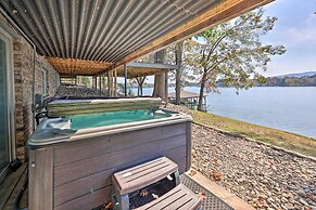 Lakefront Hot Springs Home W/hot Tub & Dock!