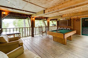 Lakefront Butler Retreat w/ Hot Tub & Dock!