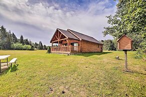 Rapid River Log Cabin W/loft on 160 Scenic Acres!