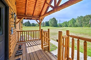Rapid River Log Cabin w/ Loft on 160 Scenic Acres