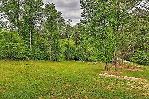 Covered Deck & Fire Pit: Smoky Mountain Cabin