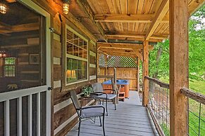 Covered Deck & Fire Pit: Smoky Mountain Cabin