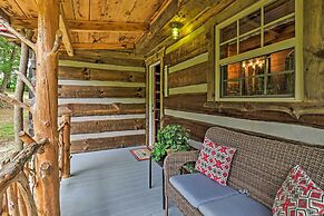 Covered Deck & Fire Pit: Smoky Mountain Cabin