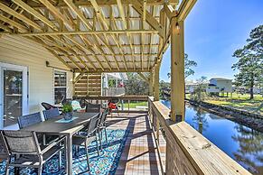 Waterfront Bay St Louis Oasis w/ Deck & Dock!