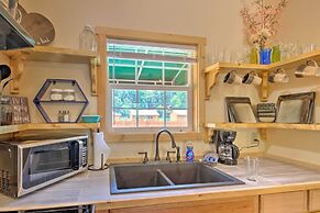 Deck & Hot Tub: Bryson City Riverfront Cabin!