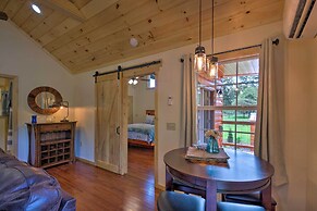 Deck & Hot Tub: Bryson City Riverfront Cabin!