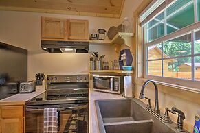 Deck & Hot Tub: Bryson City Riverfront Cabin!