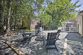 Fire Pit + Furnished Deck: Serene Tobyhanna Escape