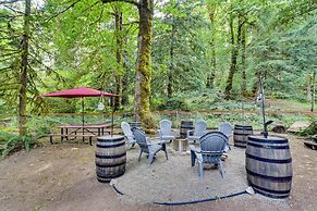 Rustic Cougar Cabin w/ Wood-burning Fire Pit!