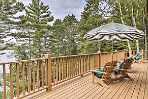 Waterfront Lake Tomahawk Cabin w/ Game Room!