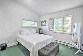 Deck + Fire Pit: Waterfront Lake Michigan Escape