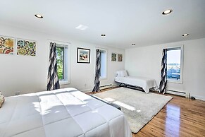 Deck + Fire Pit: Waterfront Lake Michigan Escape