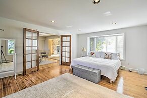 Deck + Fire Pit: Waterfront Lake Michigan Escape