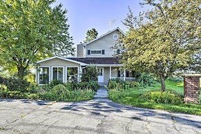 Deck + Fire Pit: Waterfront Lake Michigan Escape