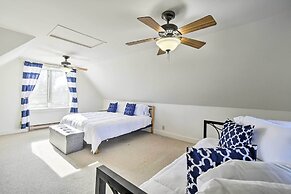 Deck + Fire Pit: Waterfront Lake Michigan Escape