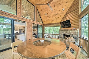 Patio w/ Fireplace: Glenville Resort Retreat!