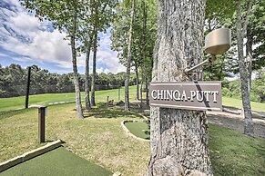 Patio w/ Fireplace: Glenville Resort Retreat!