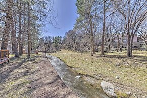 Lovely Creekside Ruidoso Home w/ Hot Tub & Deck!