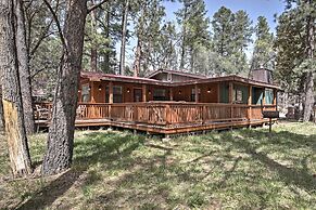 Lovely Creekside Ruidoso Home w/ Hot Tub & Deck!