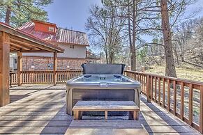 Lovely Creekside Ruidoso Home w/ Hot Tub & Deck!
