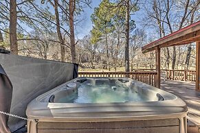 Lovely Creekside Ruidoso Home w/ Hot Tub & Deck!