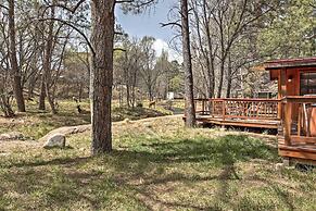Lovely Creekside Ruidoso Home w/ Hot Tub & Deck!