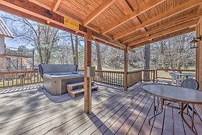 Lovely Creekside Ruidoso Home w/ Hot Tub & Deck!