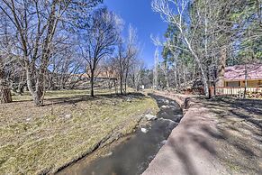 Lovely Creekside Ruidoso Home w/ Hot Tub & Deck!